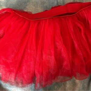 Red Tulle Skirt